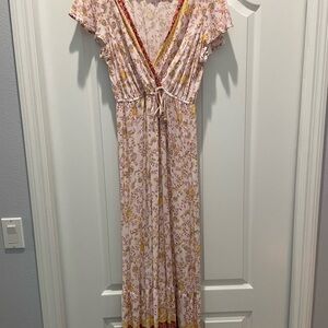 Floral V-Neck Maxi Dress